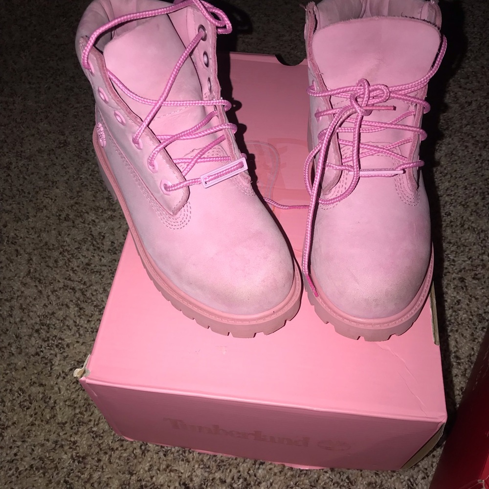 Timberland Youth Pink Boots - Picture 2 of 2
